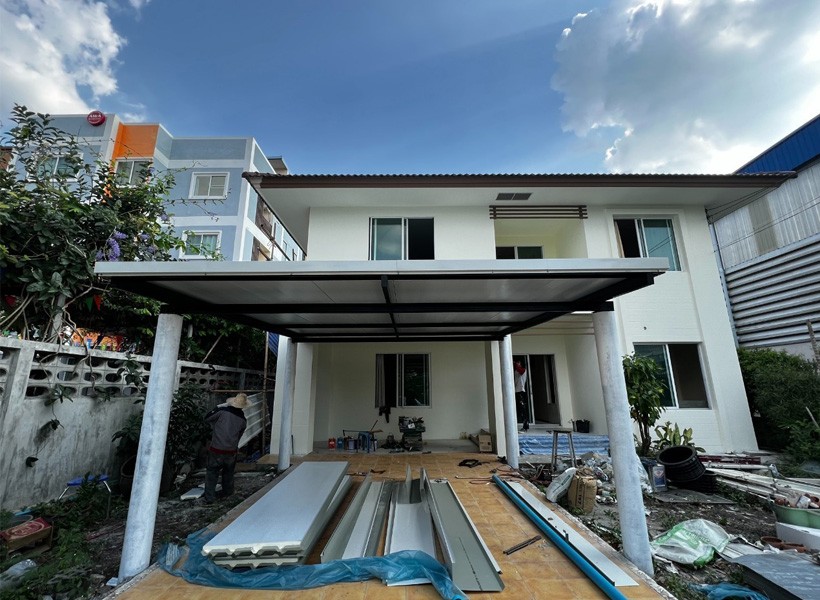 รับเหมาโครงหลังคาเหล็ก และ รับติดตั้งโครงหลังคากันสาด บ้านดอนเมือง กรุงเทพมหานคร