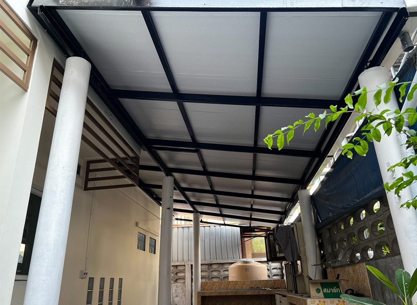 รับเหมาโครงหลังคาเหล็ก และ รับติดตั้งโครงหลังคากันสาด บ้านดอนเมือง กรุงเทพมหานคร