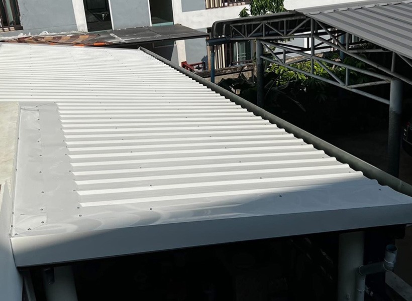 รับเหมาโครงหลังคาเหล็ก และ รับติดตั้งโครงหลังคากันสาด บ้านดอนเมือง กรุงเทพมหานคร